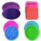 20 Pieces Silicone Soap Making Molds, Square Round Oval Shaped, FineGood Soft Cupcake Muffin Baking Pan for DIY Homemade Craft, Food Grade - Pink, Blue, Rose Red, Purple